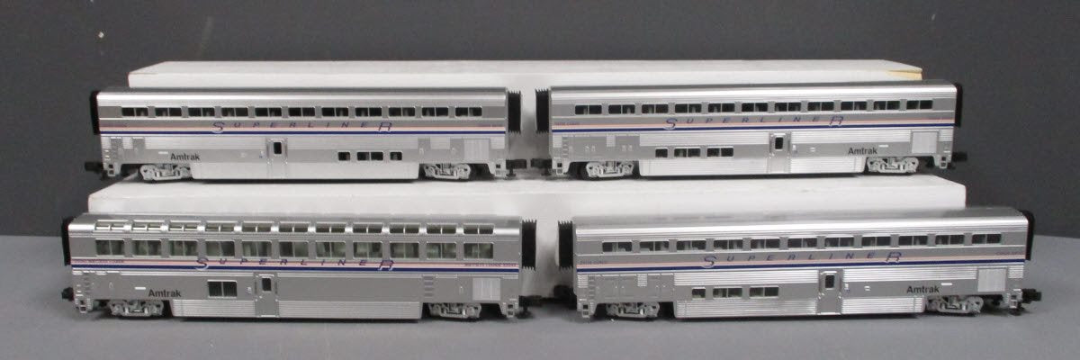 MTH 20-6537 O Amtrak Superliner Passenger Car Set (Set of 4) LN/Box