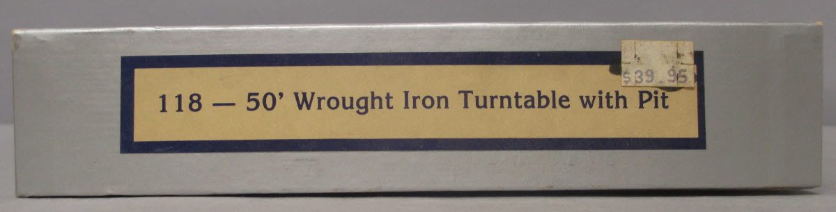 Model Masterpieces 118 HO Scale 50' Wrought Iron Turntable with Pit Kit