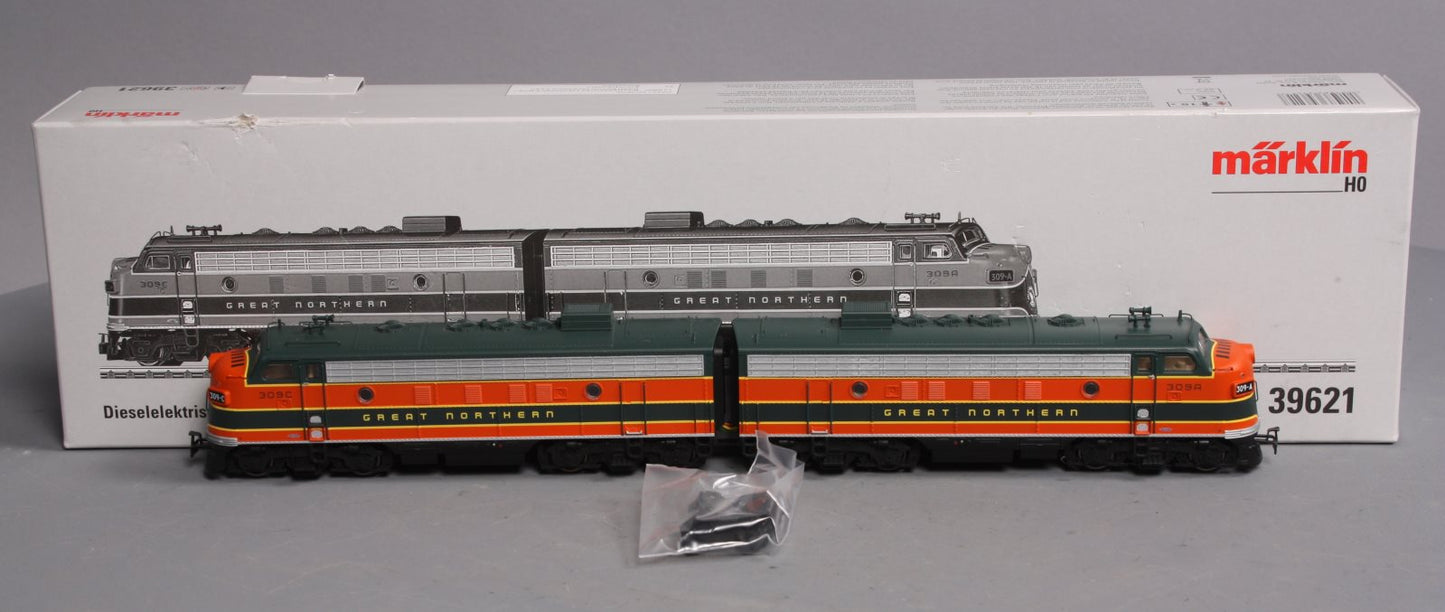 Marklin 39621 HO Great Northern F7 A/A Diesel Electric Loco MFX+ w/Sound