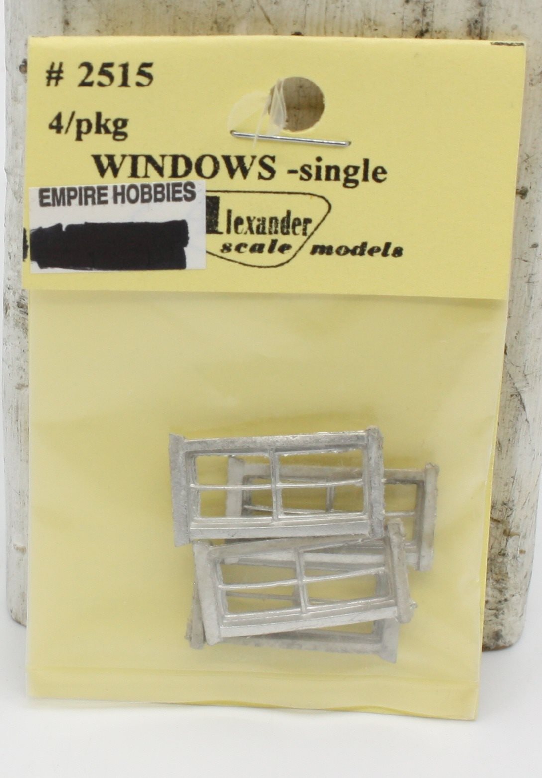 Alexander Scale 2515 HO Window - Single (Pack of 4)