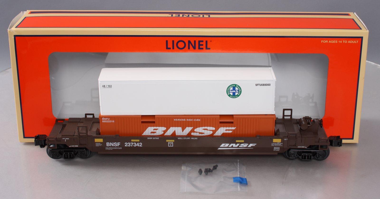 Lionel 6-85223 O Burlington Northern Santa Fe Maxi-Stack #85223