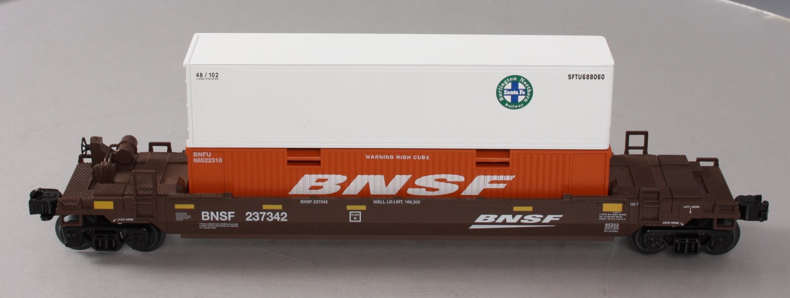 Lionel 6-85223 O Burlington Northern Santa Fe Maxi-Stack #85223