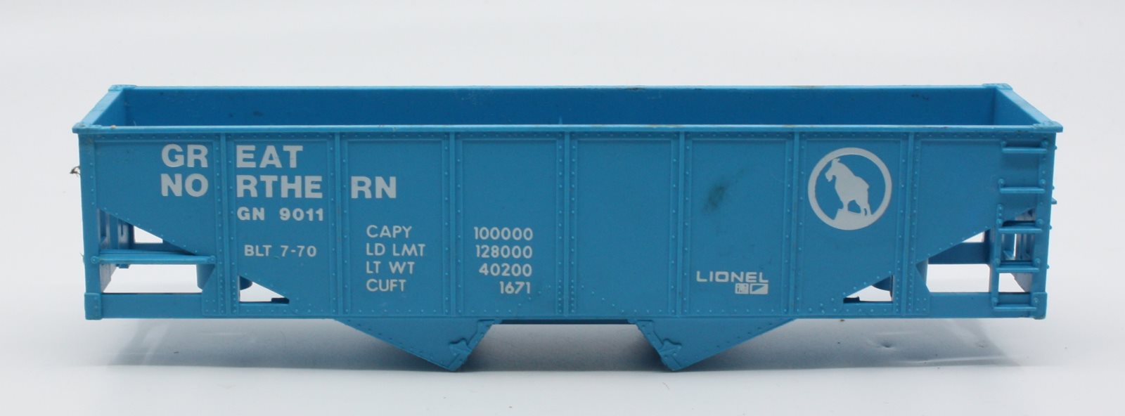 Lionel 9011-1 Great Northern Blue Hopper Shell