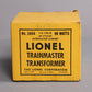 Lionel 1044 Vintage O 90 Watt Transformer w/Whistle Control