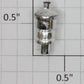 Lionel 85102-910 G Scale 4-4-2 Steam Locomotive Chrome Plastic Pop Valve