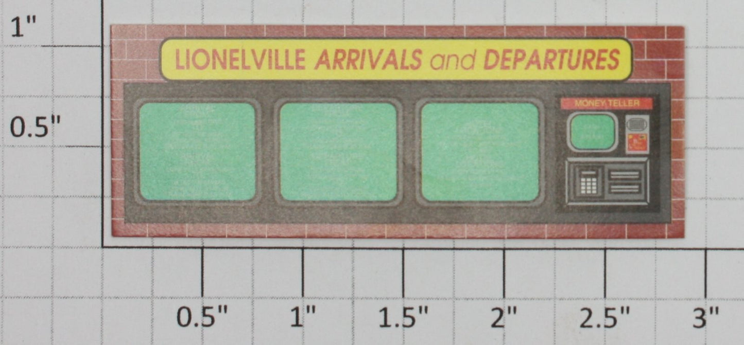 Lionel 12962-12 Passenger Service Center Large Window Insert
