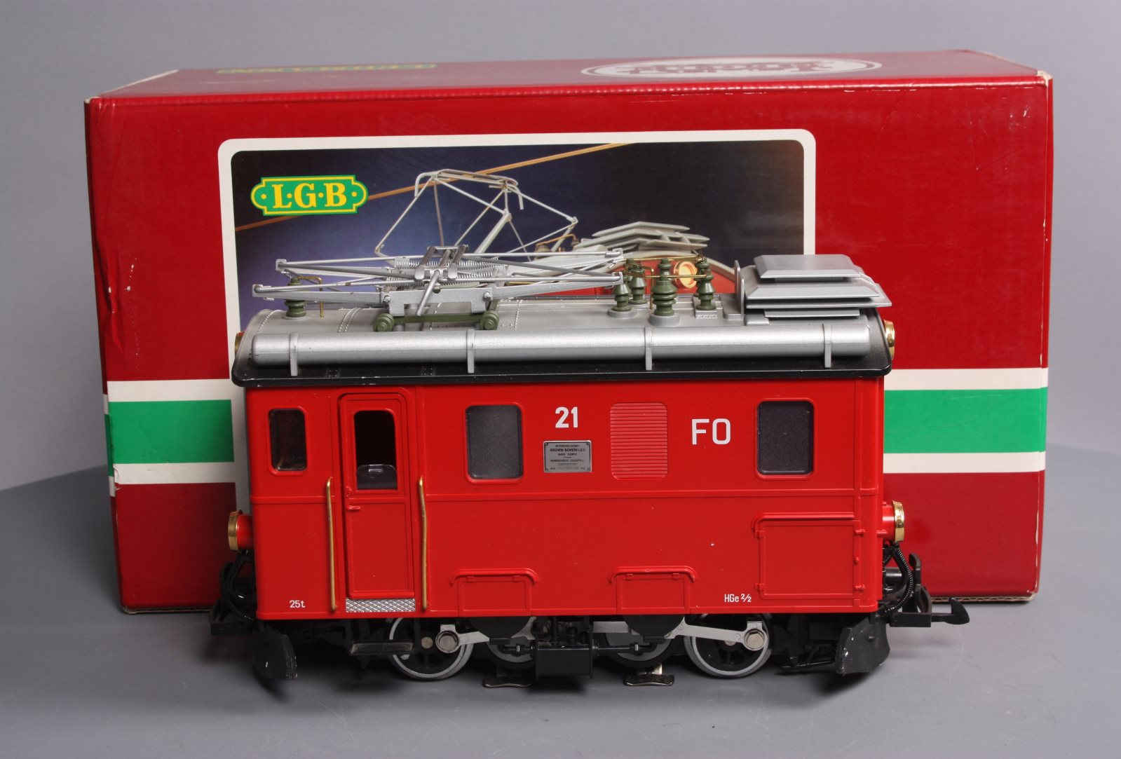 LGB 2046 G Scale RhB Rack Electric Locomotive #21 LN/Box