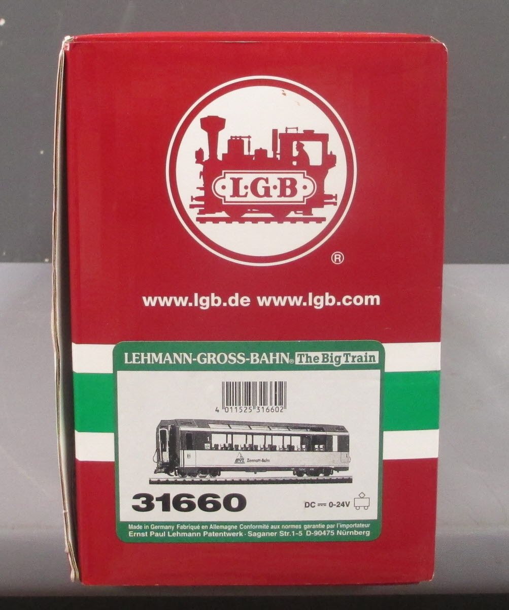 LGB 31660 BVZ Panorama Passenger Car - Metal Wheels LN/Box