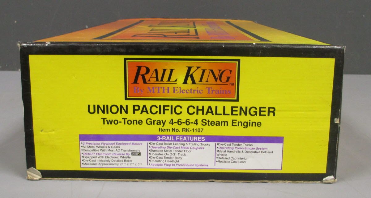 MTH 30-1107 O Union Pacific 4-6-6-4 Challenger Steam Locomotive & Tender #3982 NIB