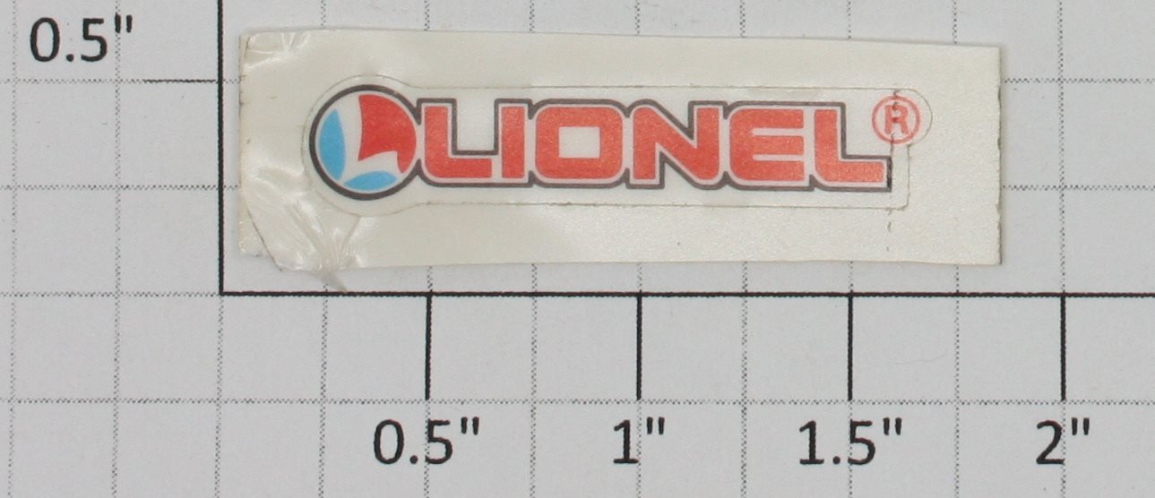 Lionel 16209-10 Lionel Logo Adhesive Sticker Decal