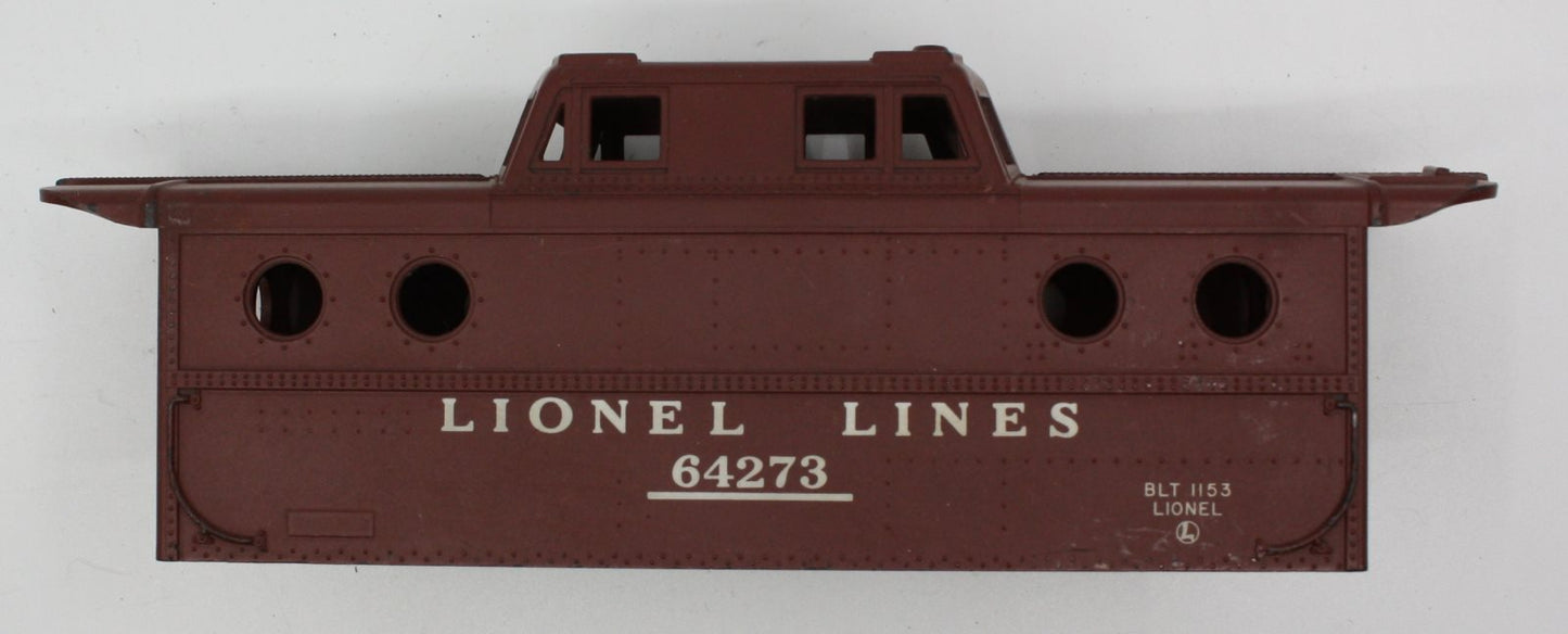 Lionel 64273-1 Brown Porthole Caboose Shell only