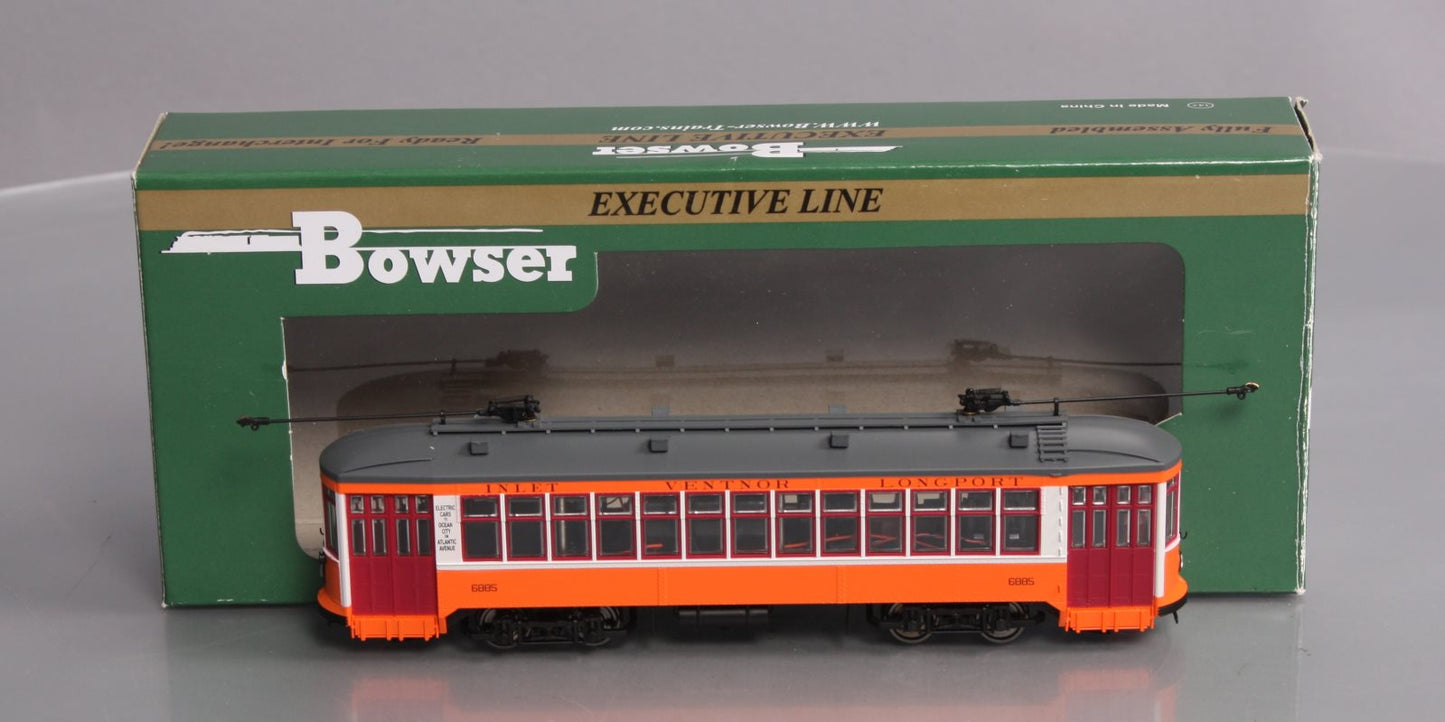 Bowser 12817 HO Scale Atlantic City Streetcar #6885