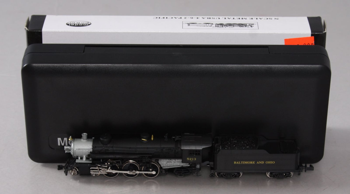 Model Power 7402 Die Cast USRA 4-6-2 Baltimore & Ohio Steam Locomotive & Tender LN/Box