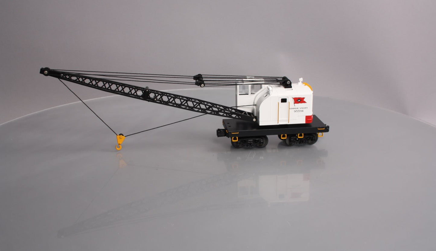MTH 30-79330 O Lehigh Valley American Crane Car #95591