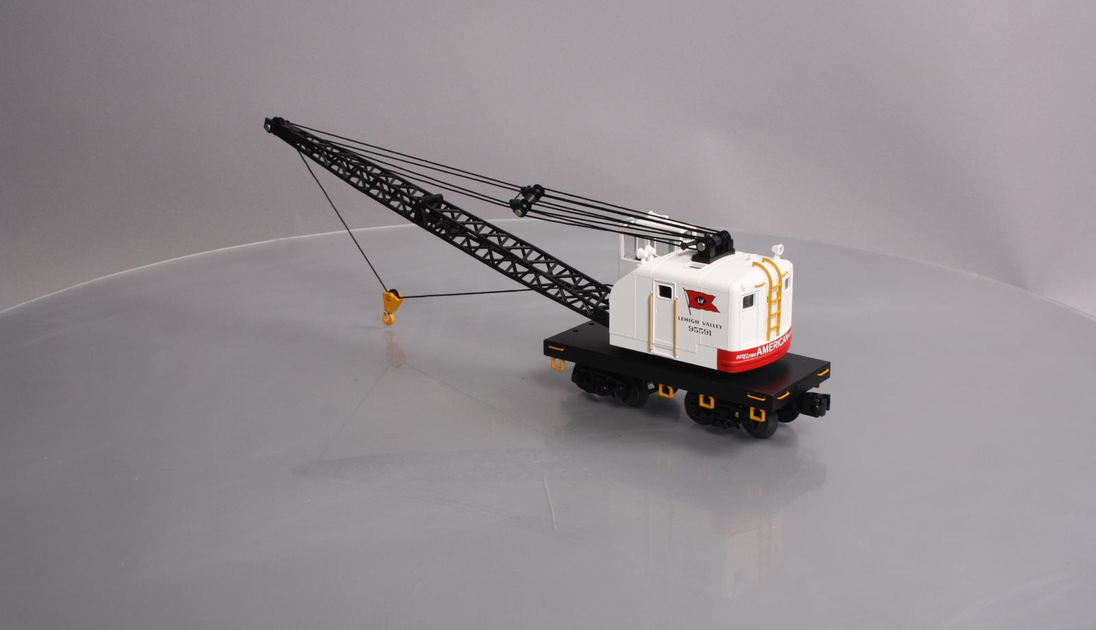 MTH 30-79330 O Lehigh Valley American Crane Car #95591