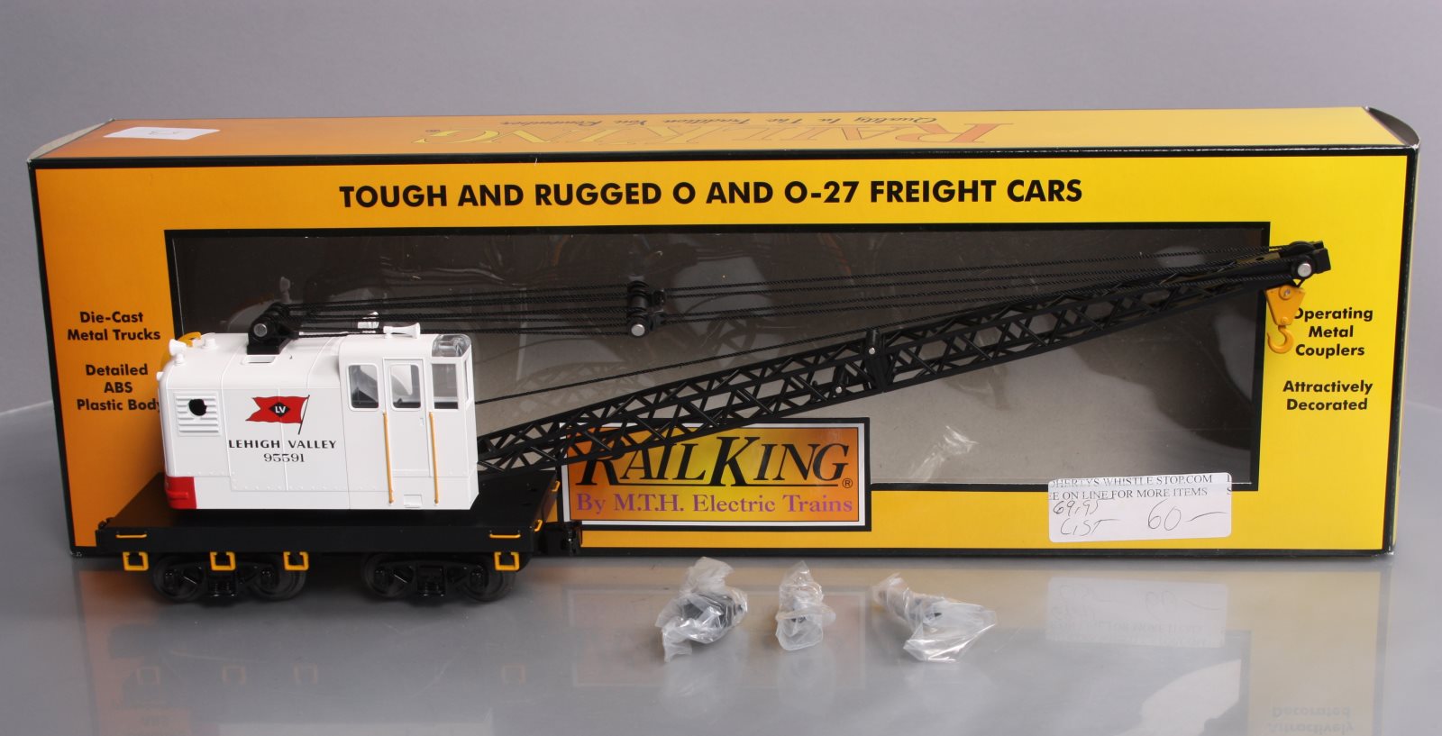 MTH 30-79330 O Lehigh Valley American Crane Car #95591