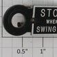 Lionel 140-12R Black Lamp Cover & Clip Assembly