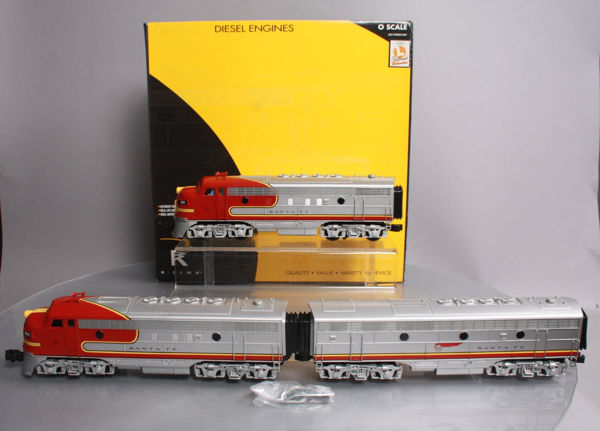 K-Line K25301 O Santa Fe ABA Diesel Loco Set w/TMCC #302 LN/Box