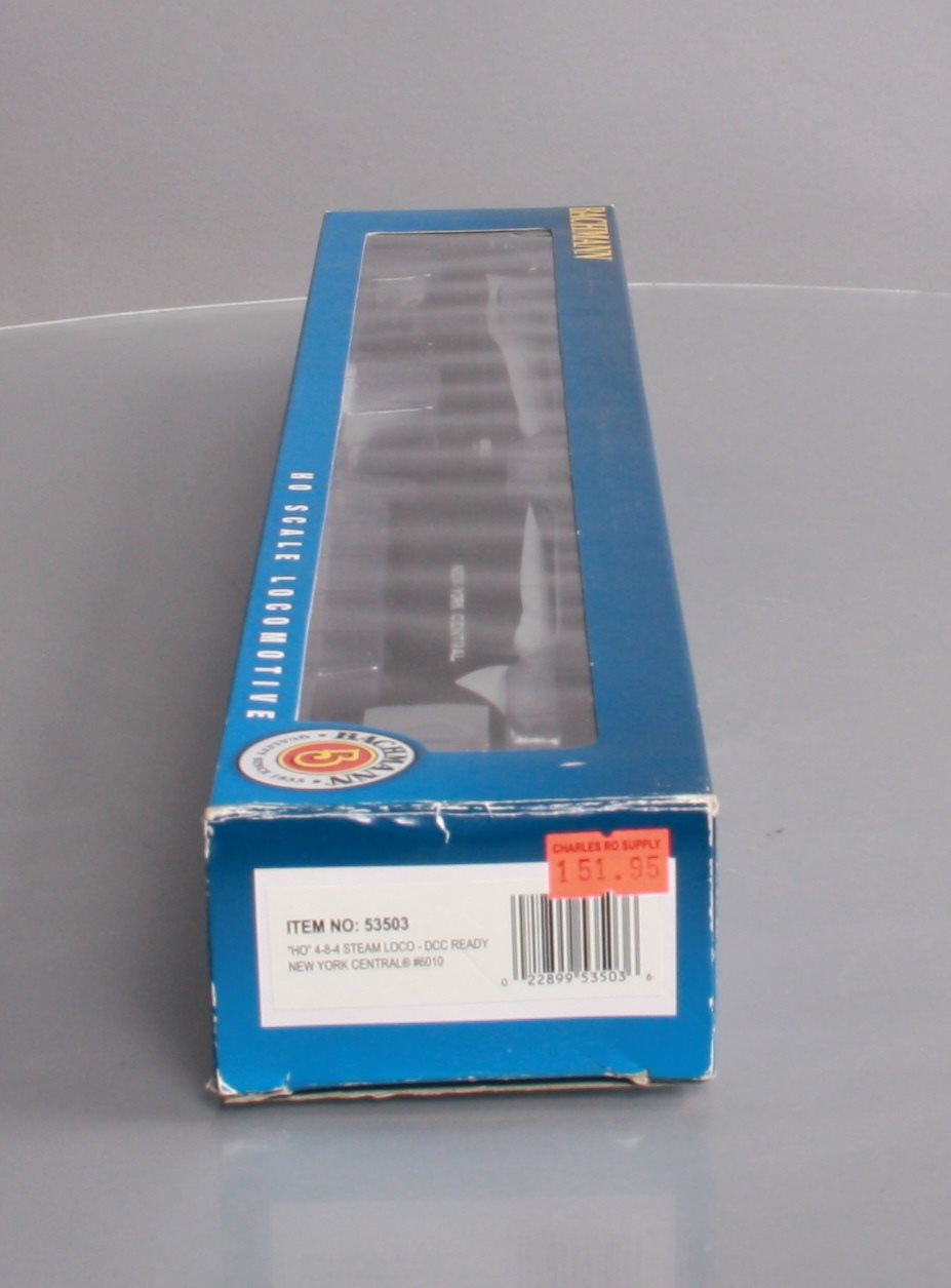 Bachmann 53503 HO New York Central 4-8-4 Steam Locomotive & Tender #6010