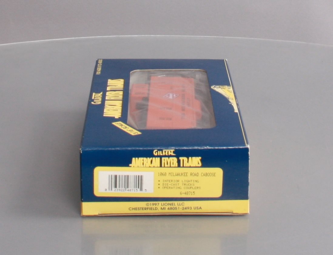 American Flyer 6-48715 S Gauge Milwaukee Road Offset Cupola Caboose #48715 LN/Box