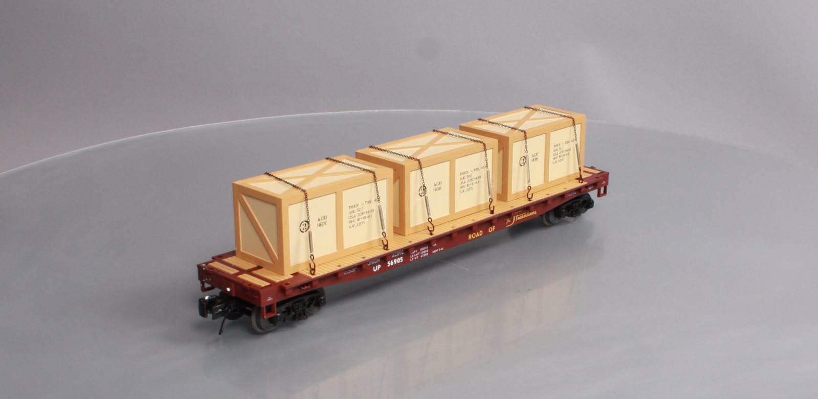 MTH 20-98997 Union Pacific Flatcar w/Crates