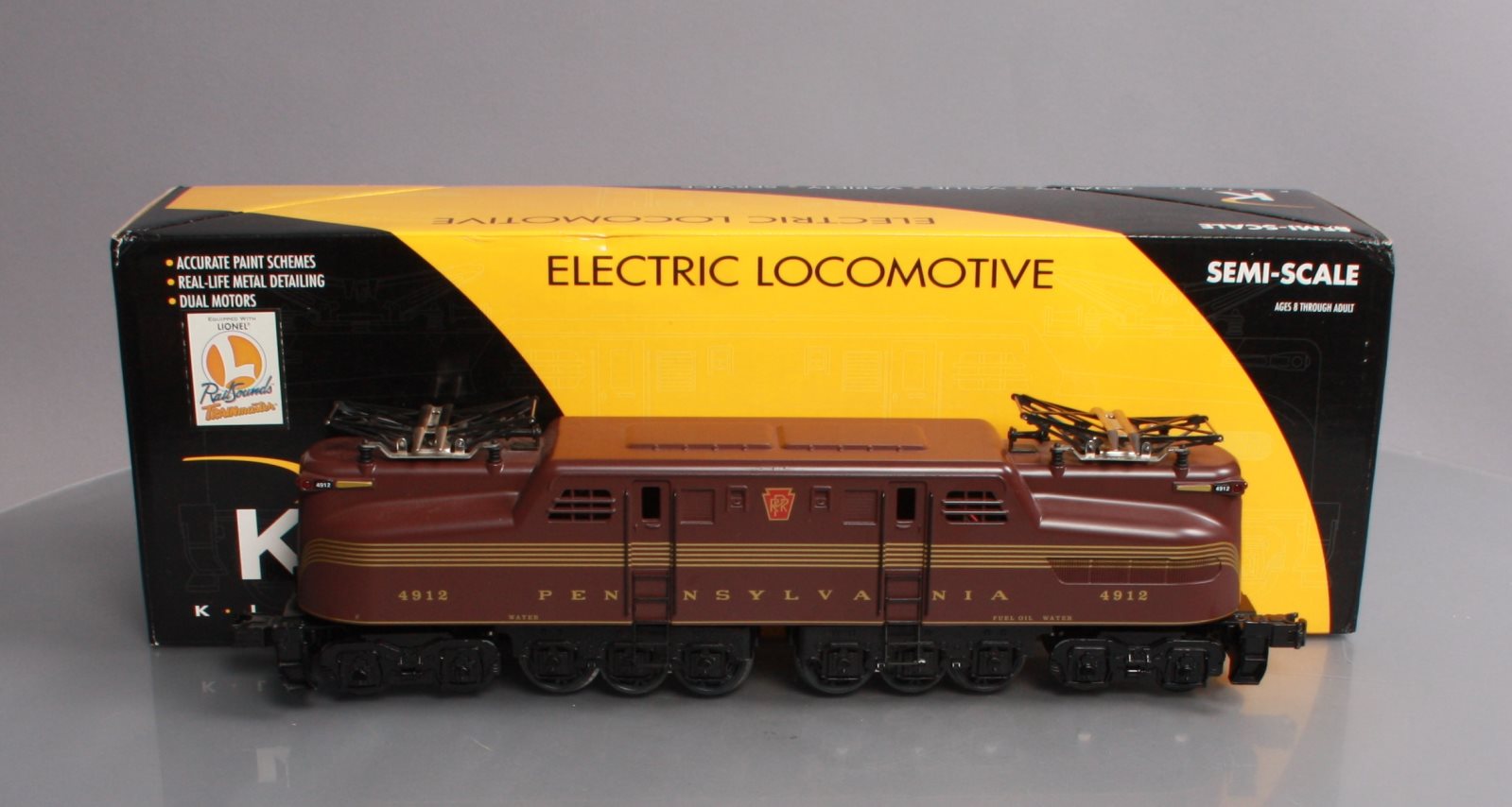 K-line K2780-4912RS O Pennsylvania KCC Exclusive GG-1 Electric Locomotive #4912 LN/Box