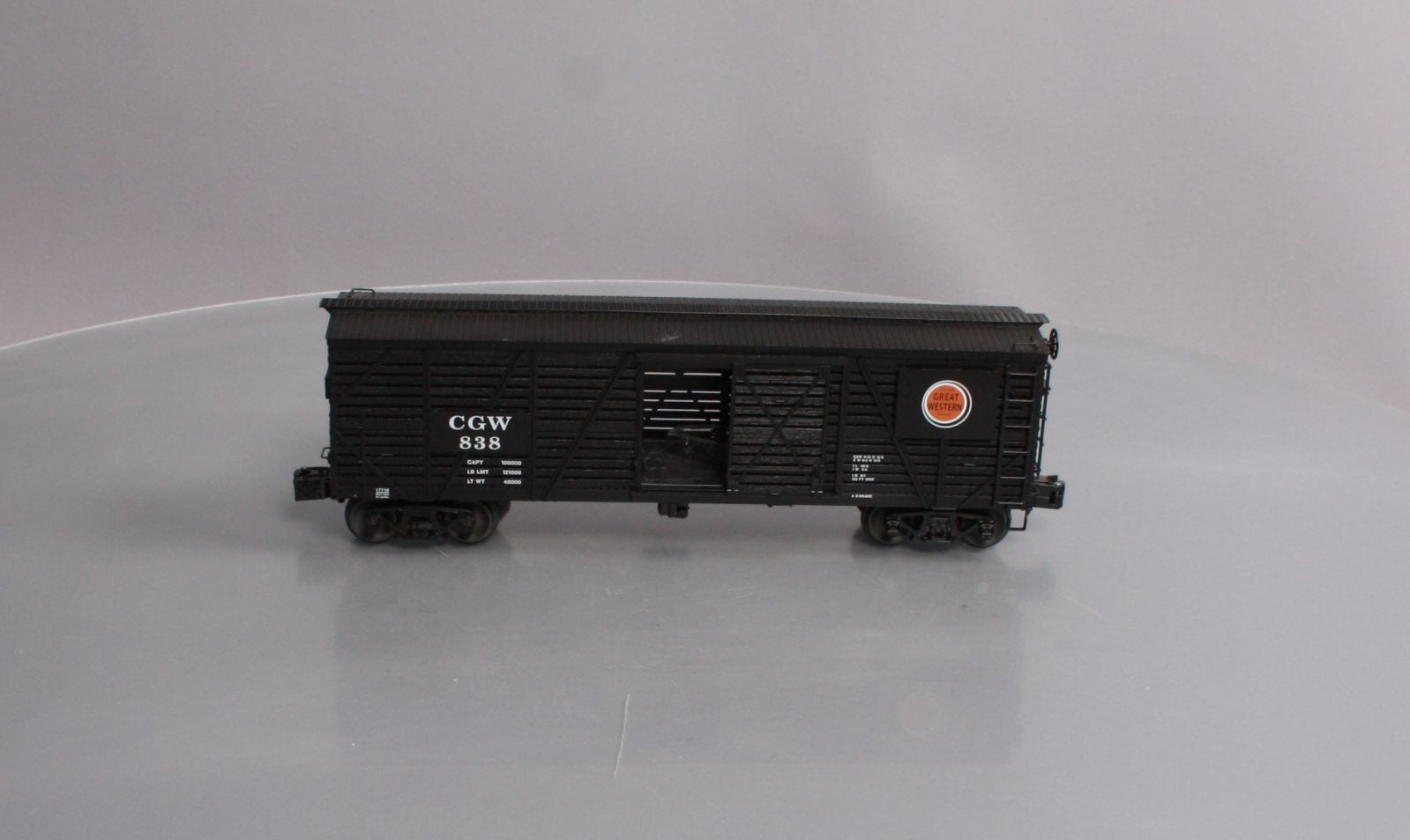 Lionel 6-17716 O Gauge Chicago & Great Western ACF 40-Ton Stock Car #838