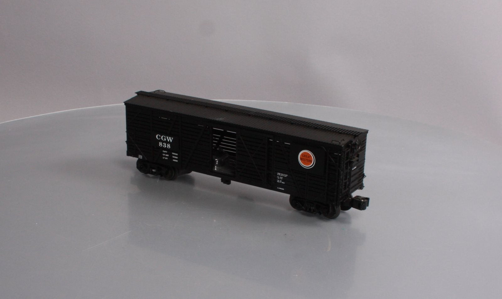Lionel 6-17716 O Gauge Chicago & Great Western ACF 40-Ton Stock Car #838
