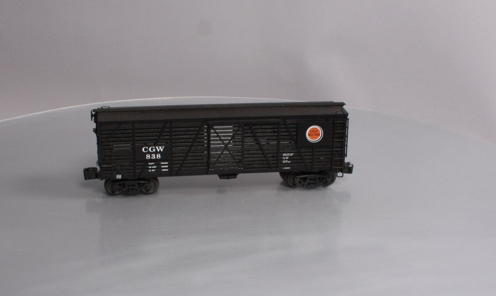 Lionel 6-17716 O Gauge Chicago & Great Western ACF 40-Ton Stock Car #838