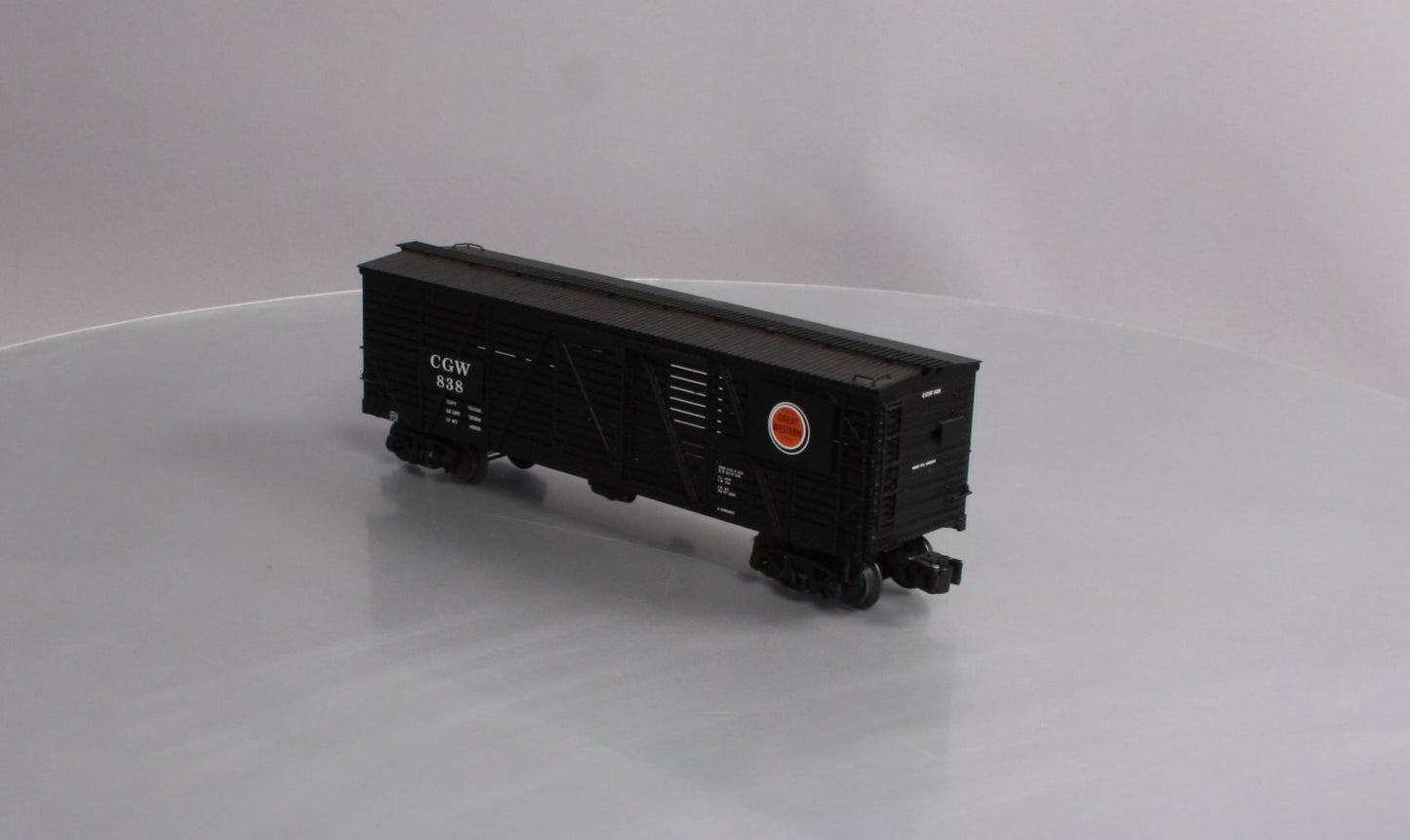 Lionel 6-17716 O Gauge Chicago & Great Western ACF 40-Ton Stock Car #838