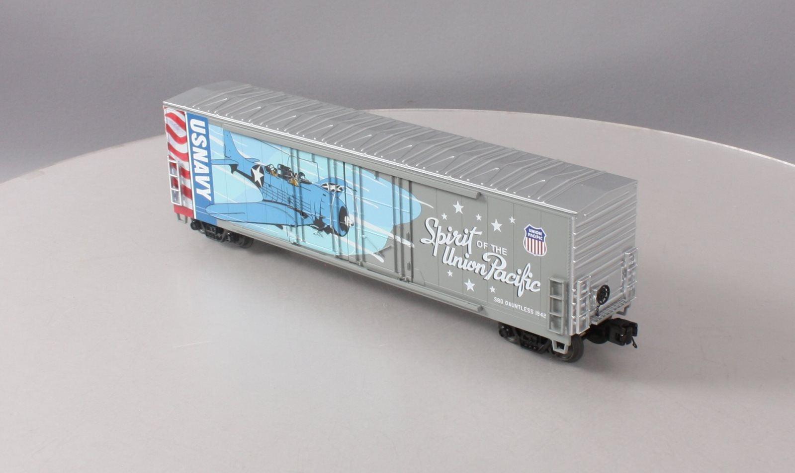 MTH 20-93754 O UP Navy Spirit SBD Dauntless 1942 50’ Double Door Plugged Boxcar