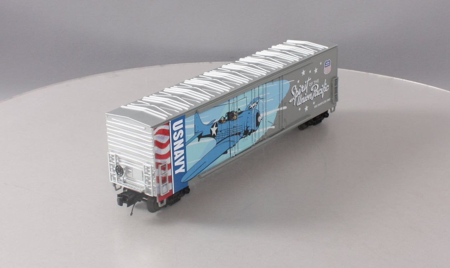 MTH 20-93754 O UP Navy Spirit SBD Dauntless 1942 50’ Double Door Plugged Boxcar