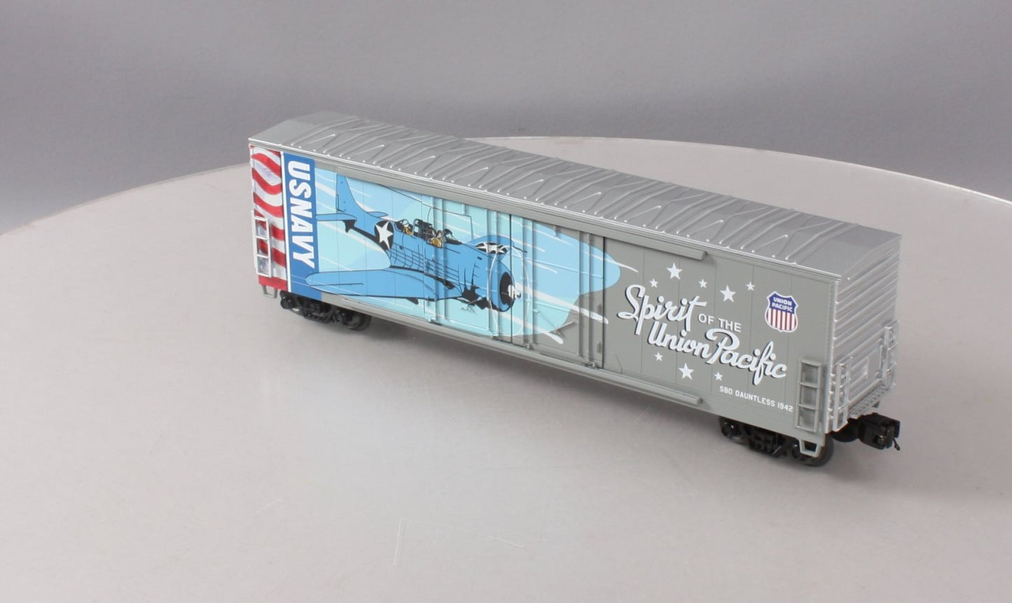 MTH 20-93754 O UP Navy Spirit SBD Dauntless 1942 50’ Double Door Plugged Boxcar