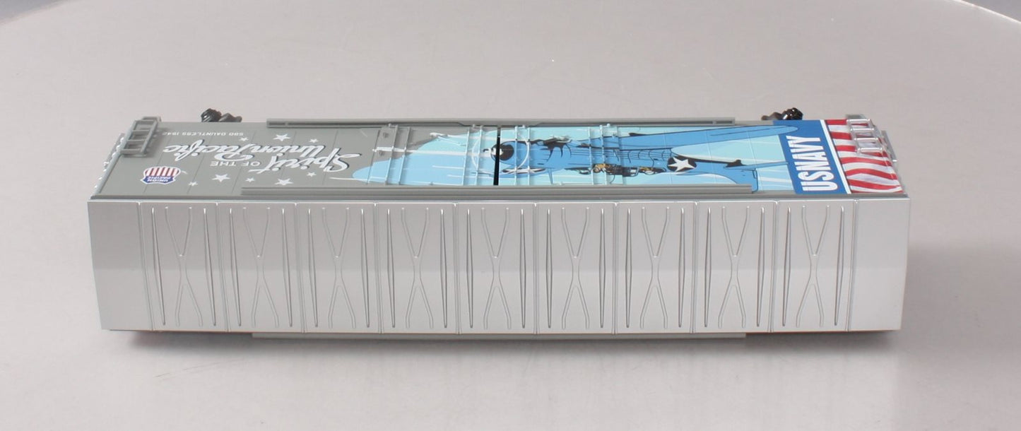 MTH 20-93754 O UP Navy Spirit SBD Dauntless 1942 50’ Double Door Plugged Boxcar