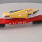 Lionel 6-19487 O Gauge PWC Flatcar w/ Yellow & Black Airplane LN/Box