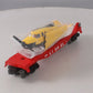 Lionel 6-19487 O Gauge PWC Flatcar w/ Yellow & Black Airplane LN/Box
