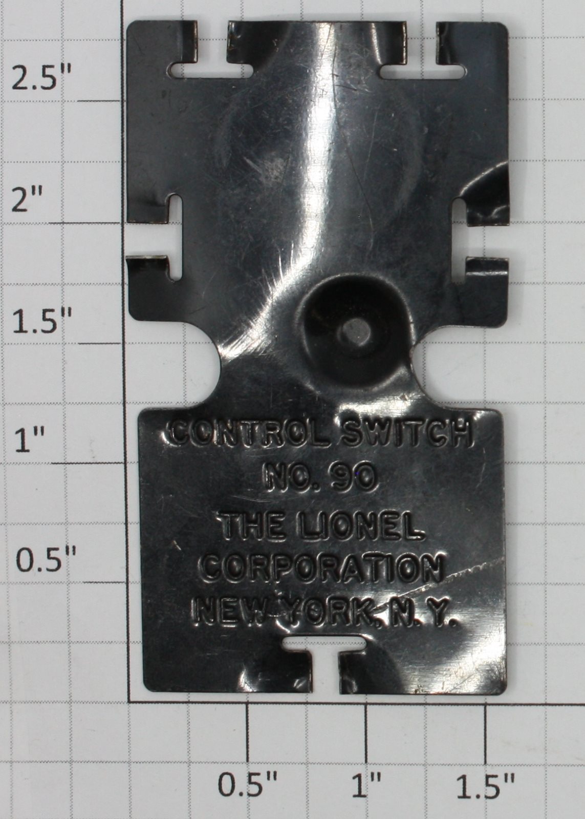 Lionel 90C-10 O Gauge Control Switch Base Plate