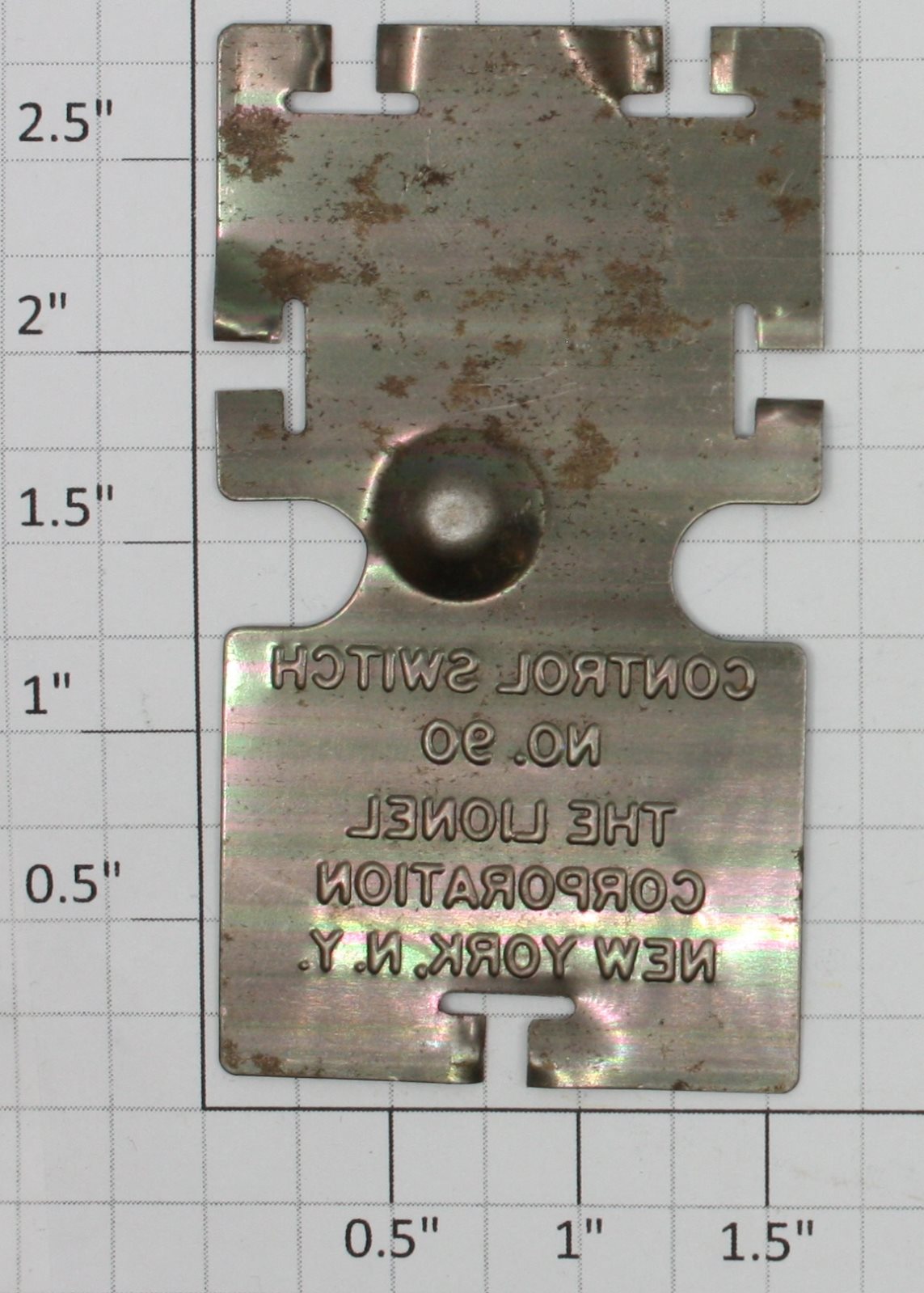 Lionel 90C-10 O Gauge Control Switch Base Plate