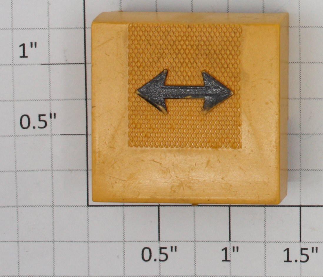 Lionel 350-212 Yellow/Black Transfer Table Controller Run Button