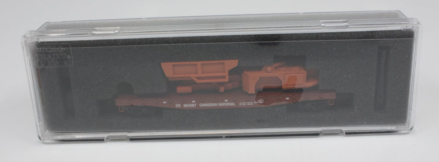 Micro-Trains 04500322 N Canadian National 50' Fishbelly Side Flatcar #664087