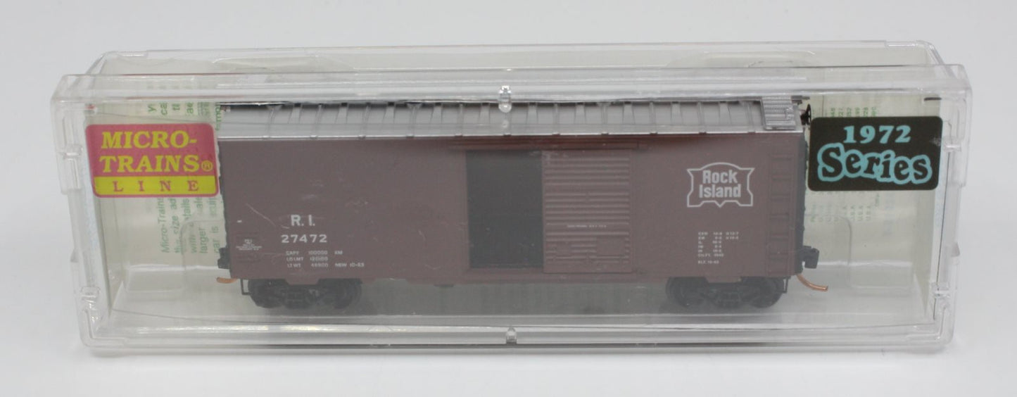 Micro-Trains 02000058 N Rock Island 40' Standard Single Door Boxcar #27472
