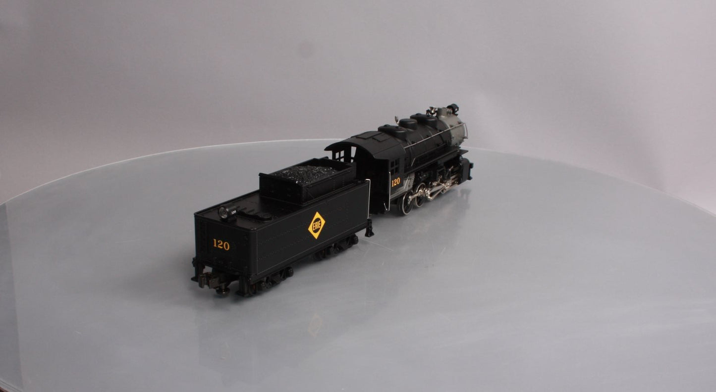 MTH 30-1182-0 Erie 0-8-0 Steam Switcher w/Loco-Sound #120 LN/Box