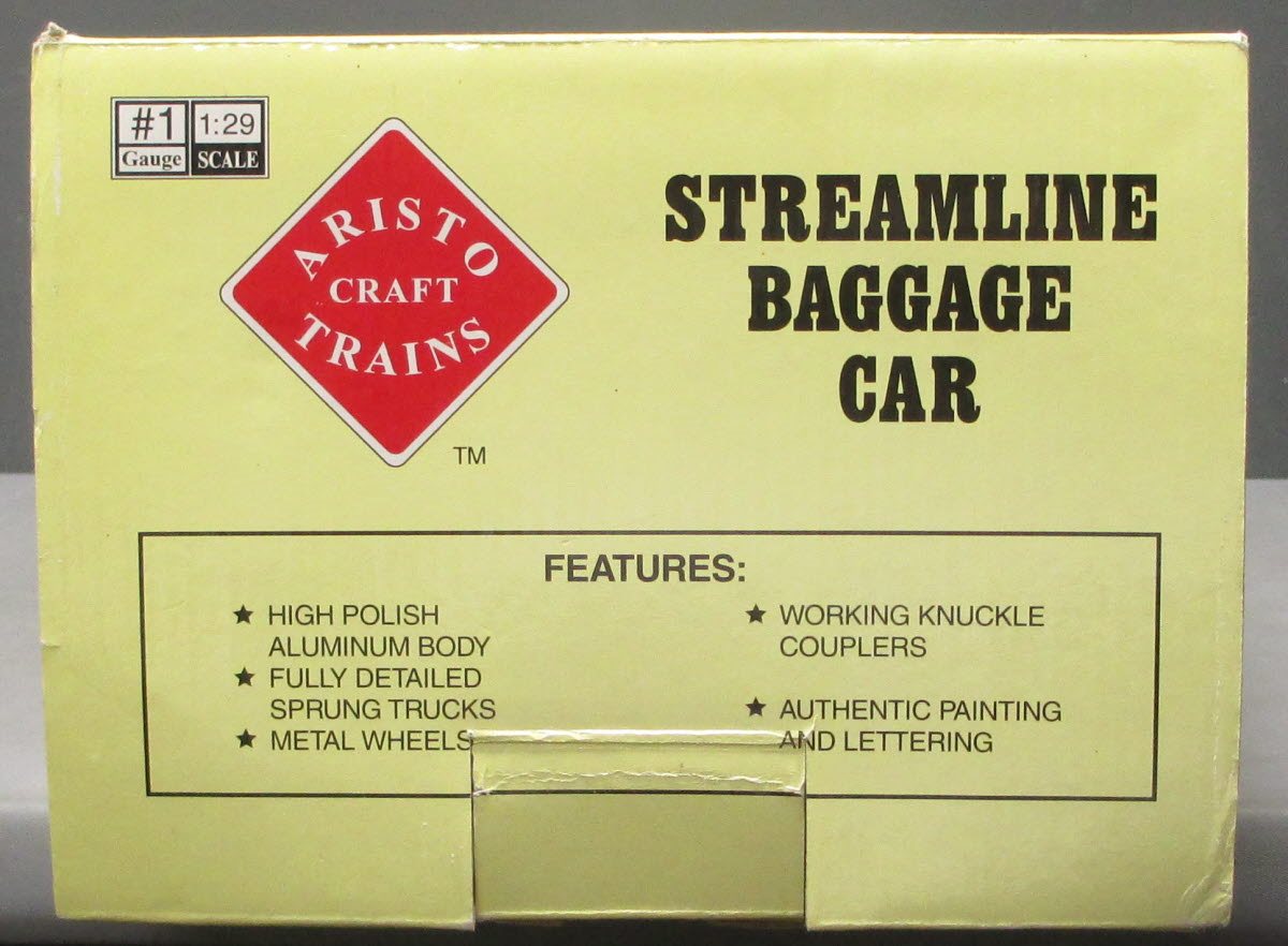 Aristo-Craft 32205 Santa Fe Streamlined Baggage Car - Metal Wheels