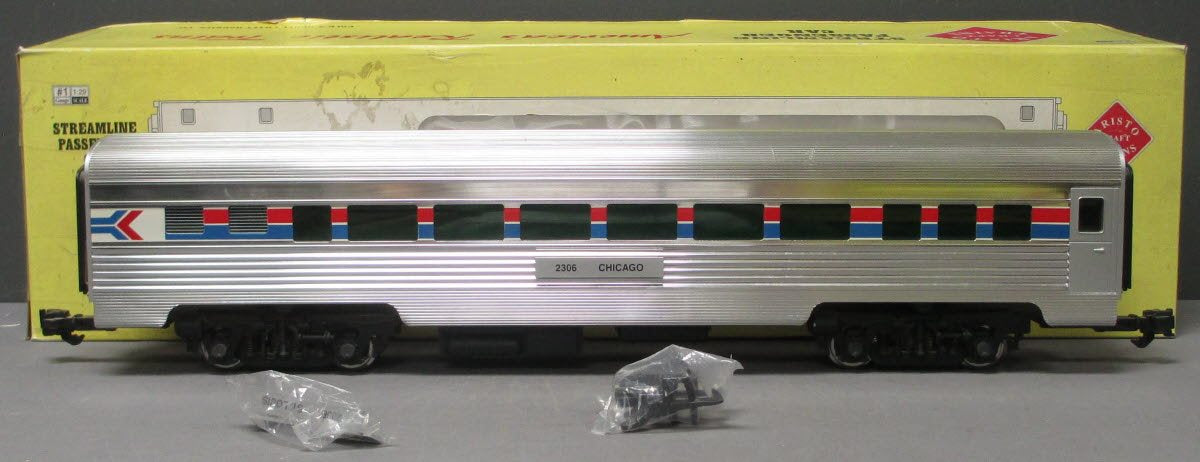 Aristo-Craft 32306 G Amtrak Streamlined "Chicago" Passenger Car (Metal Wheels) LN/Box