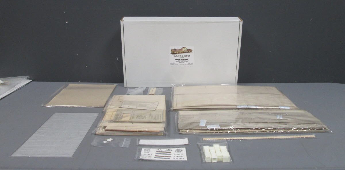 Raggs to Riches DUD-HO HO Scale Durango Depot Laser Cut Wood Kit