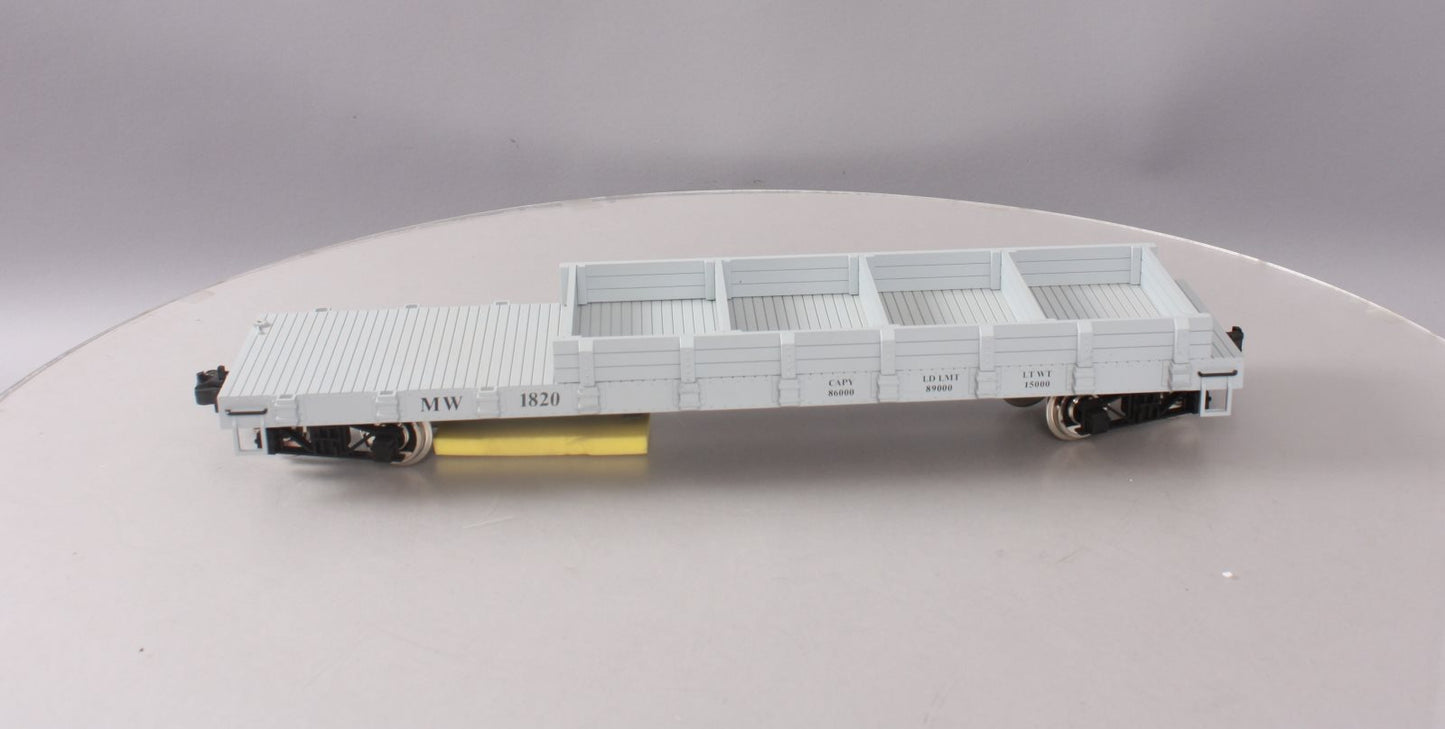 USA Trains R1820 G Maintenance of Way Work Flat Car w/o Load (Metal Wheels) LN/Box