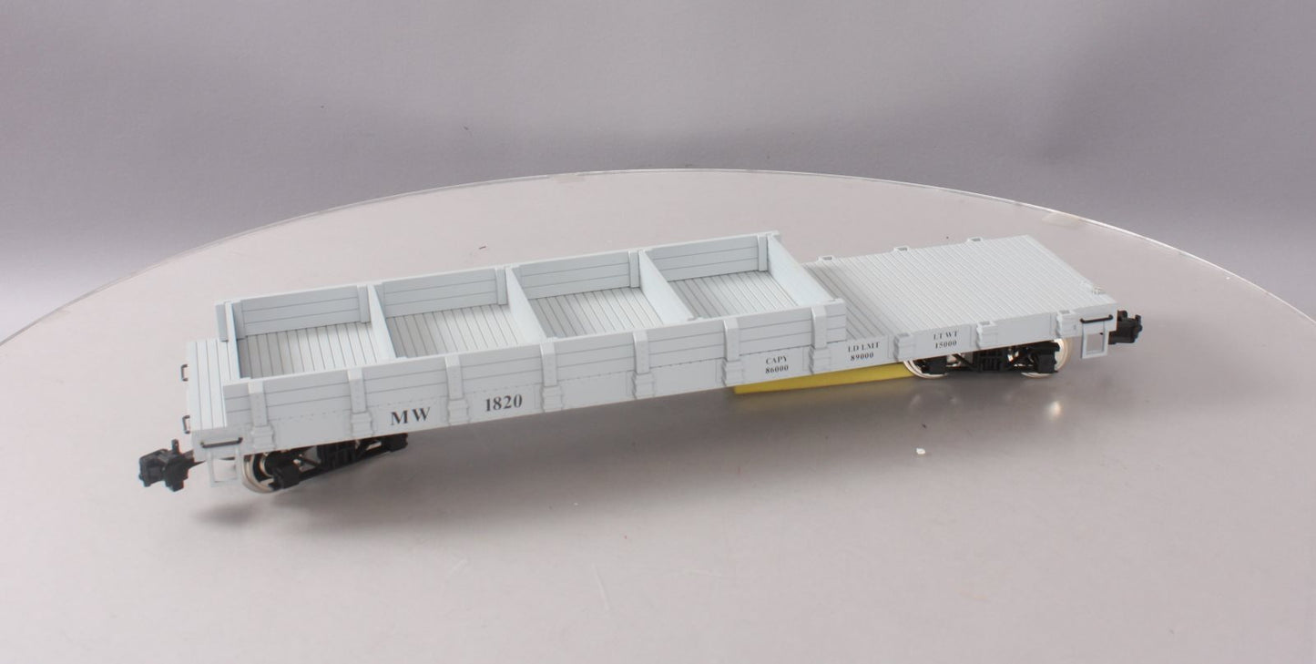 USA Trains R1820 G Maintenance of Way Work Flat Car w/o Load (Metal Wheels) LN/Box