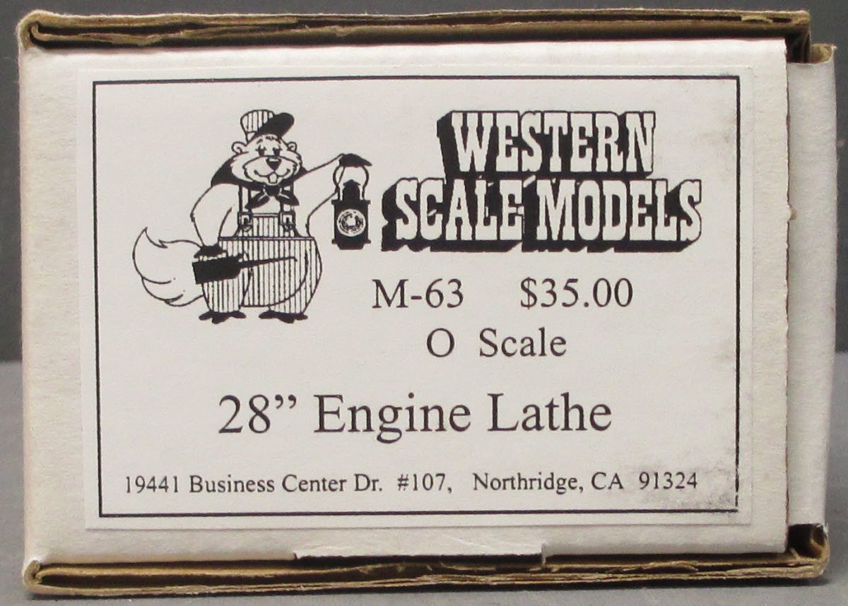 Western Scale Models M-63 O Scale Sierra Railway Jamestown California 28" Engin