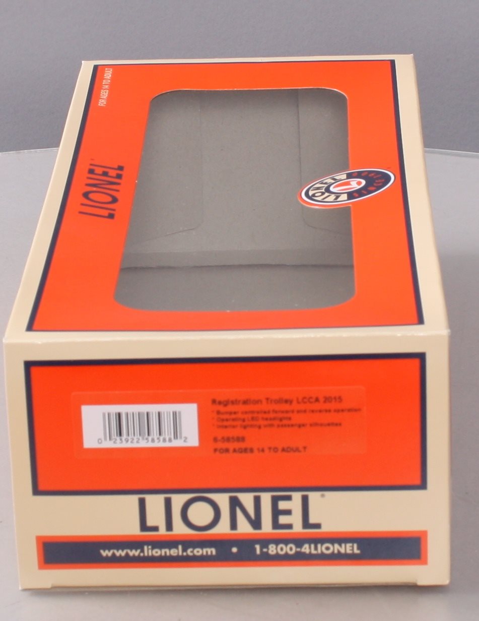 Lionel 6-58588 LCCA 2015 Registration Trolley LN/Box