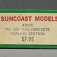 Suncoast Models 3070 HO 200-Ton Coaling Tower Kit